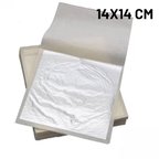YAPRAK VARAK SANATSAL BÜYÜK BOY FOLYO EPOKSİ REÇİNE NAİL ART 90 ADET 14X14 CM GÜMÜŞ RENK