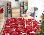 Dekoreko İnci Christmas Halı Saçaksız Chr-3