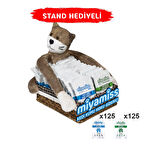 Miyamiss Kedi Kumu Koku Giderici Coconut 125 Adet + Elite Adet 35gr (STAND HEDİYELİ)
