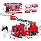 1:18 Işıklı USB Şarjlı Uzaktan Kumandalı 5 Fonksiyonlu Oyuncak İtfaiye