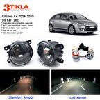 Citroen C4 HB 2004-2010 Beyaz Led Xenon Sis Farı Seti