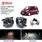 Citroen C1 2005-2012 Beyaz Led Xenon Sis Farı Seti