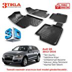 Audi Q7 2006-2016 Premium 3D Havuzlu Paspas Seti