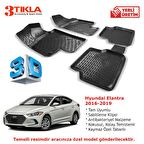 Hyundai Elantra 2016-2019 Premium 3D Havuzlu Paspas Seti