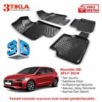 Hyundai i30 2017-2019 Premium 3D Havuzlu Paspas Seti