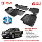 Mercedes X Serisi 2018-2019 Premium 3D Havuzlu Paspas Seti