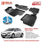 Opel Astra J Sedan 2010-2015 Premium 3D Havuzlu Paspas Seti