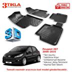 Peugeot 207 2006-2015 Premium 3D Havuzlu Paspas Seti