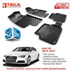 Audi A7 C7 2010-2018 Premium 3D Havuzlu Paspas Seti