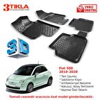 Fiat 500 2012-2019 Premium 3D Havuzlu Paspas Seti