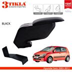 3 Tıkla Hyundai Getz 2003-2012 Delmesiz Çelik Ayaklı Siyah Kolçak Kol Dayama