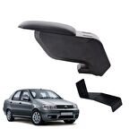 3 Tıkla Fiat Albea 2006 Delmesiz Çelik Ayaklı Siyah Kolçak Kol Dayama