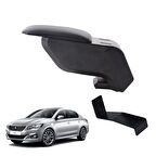 3 Tıkla Peugeot 301 2015 Delmesiz Çelik Ayaklı Siyah Kolçak Kol Dayama