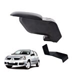 3 Tıkla Renault Clio HB 2001 Delmesiz Çelik Ayaklı Siyah Kolçak Kol Dayama