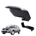 3 Tıkla Renault Symbol 2002 Delmesiz Çelik Ayaklı Siyah Kolçak Kol Dayama