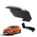 3 Tıkla Renault Clio 5 2022 Delmesiz Çelik Ayaklı Siyah Kolçak Kol Dayama