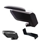 3 Tıkla Renault Kangoo 2013 Delmesiz Çelik Ayaklı Gri-Siyah Kolçak Kol Dayama