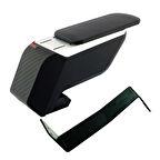 Fiat Doblo 2 2015 Premium HQ Lüks Delmesiz Çelik Ayaklı Gri-Siyah Kolçak