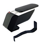 Peugeot 208 2014 Premium HQ Lüks Delmesiz Çelik Ayaklı Siyah Kolçak