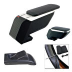 Reanult Clio III HB 2005-2012 Premium HQ Lüks ABS Ayaklı Gri-Siyah Kolçak