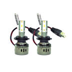 Fiat Panda 2003-2024 Wise Beyaz H4 Mini Led Xenon Şimşek Etkili 12000 Lümen