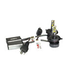 Audi Quattro  1981-1985 Far Ampulü GT Nano Beyaz H4 Mini Led Xenon Şimşek Etkili 22000 Lümen