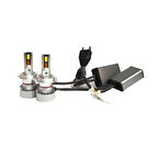 Volkswagen Eos 2006-2007 Kısa Far Mini Cosmo Beyaz H7 Mini Led Xenon Şimşek Etkili 15000 Lümen