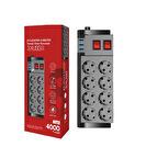 Zhltools Termal Akım Korumalı Isıya Karşı Dayanıklı 8li Priz Kablo Uzunluğu 2 mt 3 x Usb