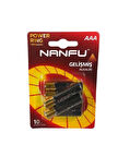 Nanfu İnce Pil AAA Lr03 1.5V Alkalin 6'lı Paket