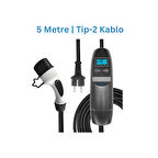 3,5 kW Taşınabilir Araç Şarj Cihazı | 5m Kablo