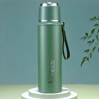 Kapris Çift Katlı Paslanmaz Çelik Termos Yeşil 1 Litre Kap-294