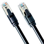 Gplus Cat6 12 Metre F/UTP 1G 250 Mhz 26 AWG CCA Folyo Kaplamalı Profesyonel FTP Network Ethernet Patch Cord Kablo 12MT