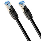 Gplus Cat7 12 Metre F/FTP 10G 600 Mhz 28 AWG BC Emi Folyo Kaplamalı Profesyonel FTP Network Ethernet Lan Kablosu 12MT