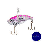 Vibrasyon Yem - LRF/Spin Jig - Fishack VibraX - 15g 55mm - Rose Glow - UV Boyalı