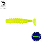 Silikon Kurt Yem - 1,5g 45mm - Fishack WormiX - 10 Adet - UV Silikon- Fluo Green