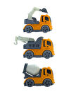 Mini İnşaat - İş Makinesi Evde! 3'Lü Kırılmaz Araç Seti İle Çocuklar Keşfe Dair!