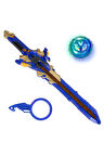 Infinity Nado Proskill Pack Fury Wave Dragon Işıklı Metal Topaç ve Epic Launcher Kılıç Fırlatıcı 48 cm