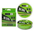 İCON-İC NEO 836 8X 300 Mt Chartreuse Örgü ip misina