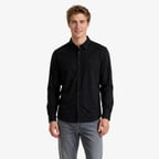 Nautica Erkek Siyah Regular Fit Gömlek