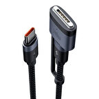 CA-0140 2'si 1 arada 240W/140W USB-C - USB-C+ Magsafe 3 Kablosu 2m