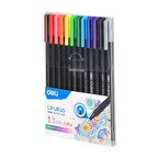 Deli 12'li Fine Liner Keçeli Kalem Q900-12