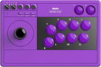 8Bitdo Arcade Stick Bluetooth Kablosuz Nintendo Switch /Switch 2, PC, Steam & Raspberry Pi Uyumlu (Mor)