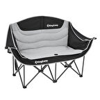 KingCamp Loveseat Double Çift Kişilik Katlanır Kamp Sandalyesi B.Grey