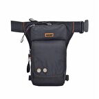 ÇÇS Waterproof Motosiklet Bel Bacak Çantası Siyah