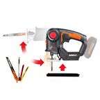 WORX WX550.9 20Volt Profesyonel Dekupaj ve Tilki Kuyruğu Testere (Akü Dahil Değildir)