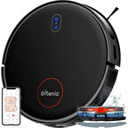 D6S Robot Vacuum Cleaner, Vibration Mopping, 3000PA Strong Suction, Super Slim, App Control, Ideal For Pet Hair, Hard Floors And Carpets