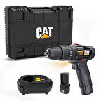 CAT DX15.1 12Volt/2.0Ah Li-ion Çift Akülü Profesyonel Şarjlı Darbeli Matkap