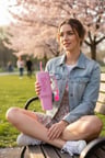 Barbie Lisanslı Pembe Serisi Çift Cidarlı Pipetli Çelik Termos – Isı Korumalı 26.5 Cm
