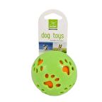 Nunbell Elastik Pati Desenli Sesli Top Köpek Oyuncağı 9 cm Yeşil