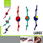 Nunbell Top Düğümlü Pamuk Halat Köpek Oyun ve Diş İpi 40 cm